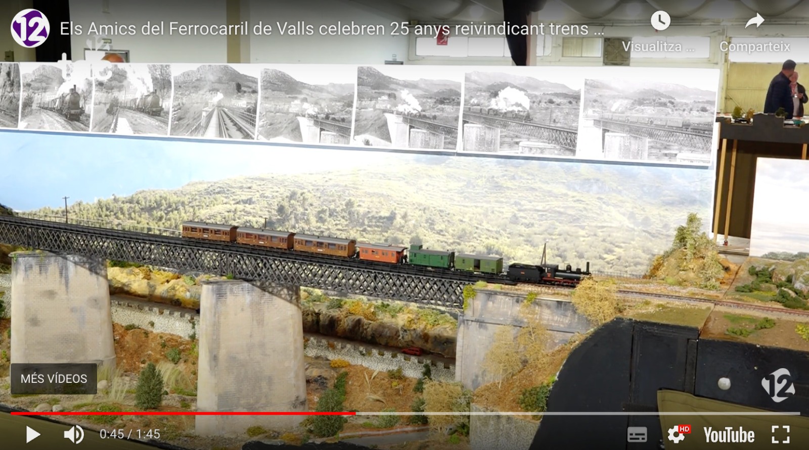 Els Amics del Ferrocarril de Valls celebren 25 anys reivindicant trens dignes